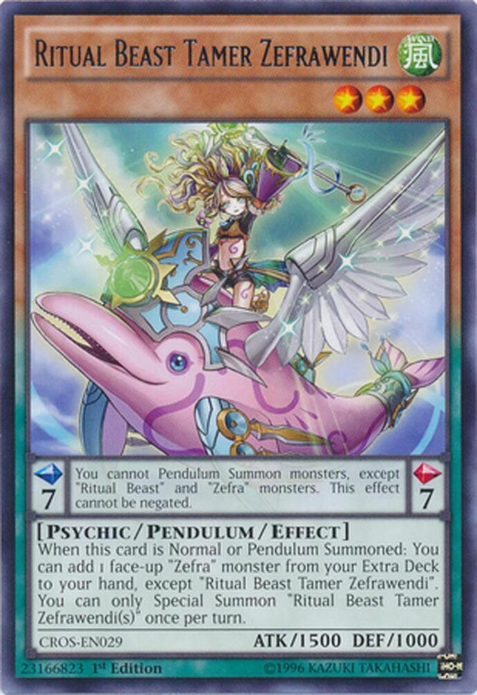 Ritual Beast Tamer Zefrawendi CROS-EN029 card from Crossed Souls
