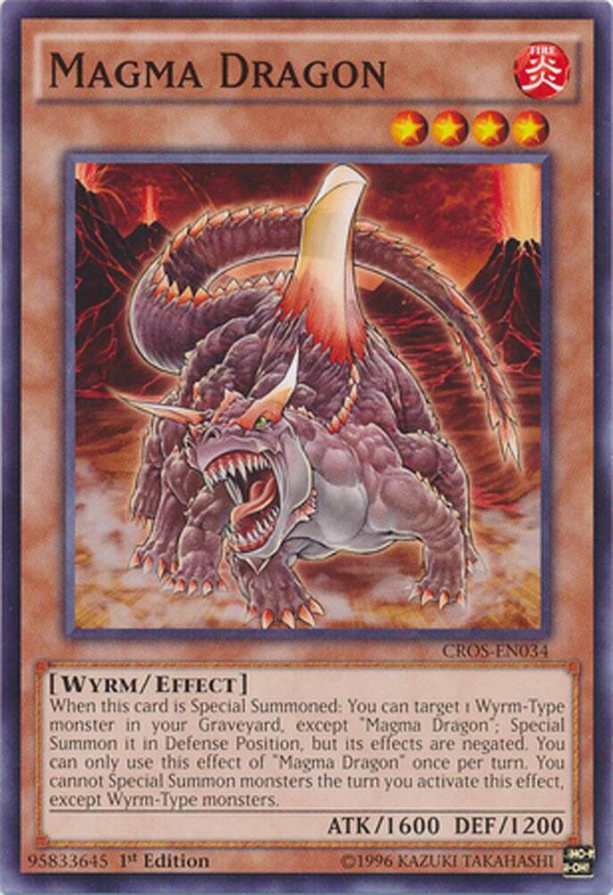 Magma Dragon CROS-EN034 card from Crossed Souls