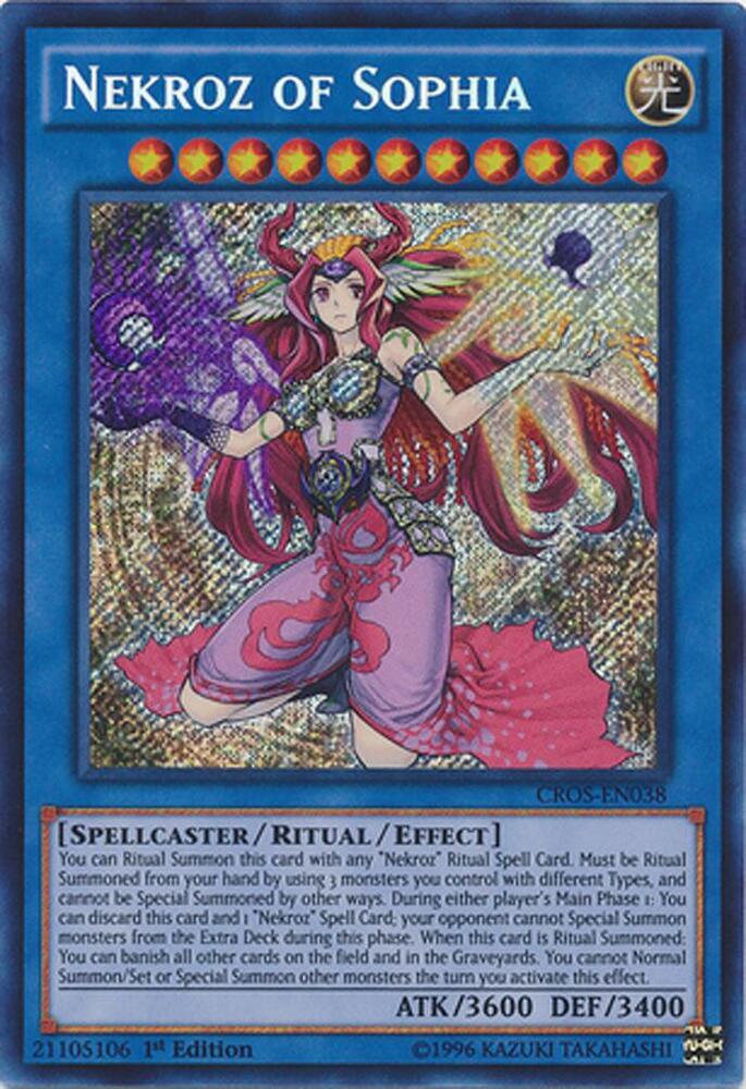 Nekroz of Sophia CROS-EN038 card from Crossed Souls
