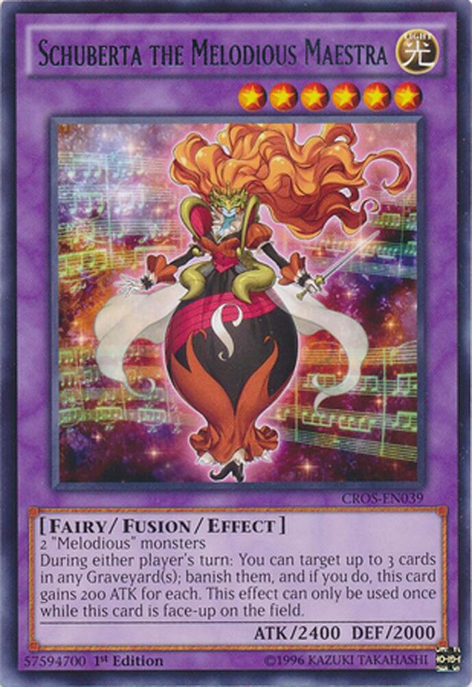 Schuberta the Melodious Maestra CROS-EN039 card from Crossed Souls