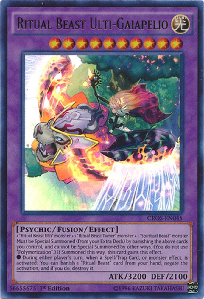 Ritual Beast Ulti-Gaiapelio CROS-EN045 card from Crossed Souls