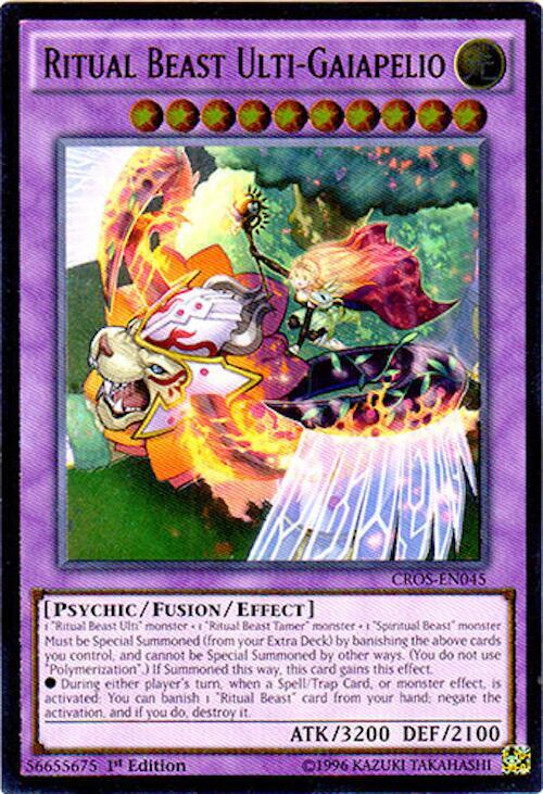 Ritual Beast Ulti-Gaiapelio (UTR) CROS-EN045 card from Crossed Souls