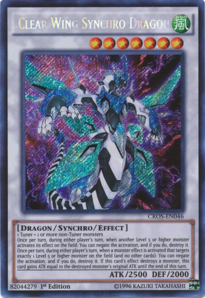 Clear Wing Synchro Dragon CROS-EN046 card from Crossed Souls