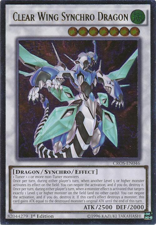 Clear Wing Synchro Dragon (UTR) CROS-EN046 card from Crossed Souls