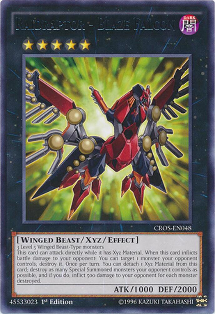 Raidraptor - Blaze Falcon CROS-EN048 card from Crossed Souls
