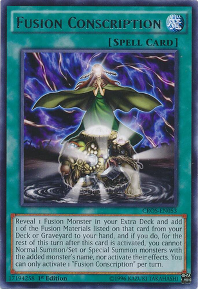 Fusion Conscription CROS-EN053 card from Crossed Souls