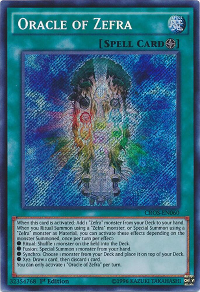 Oracle of Zefra CROS-EN060 card from Crossed Souls