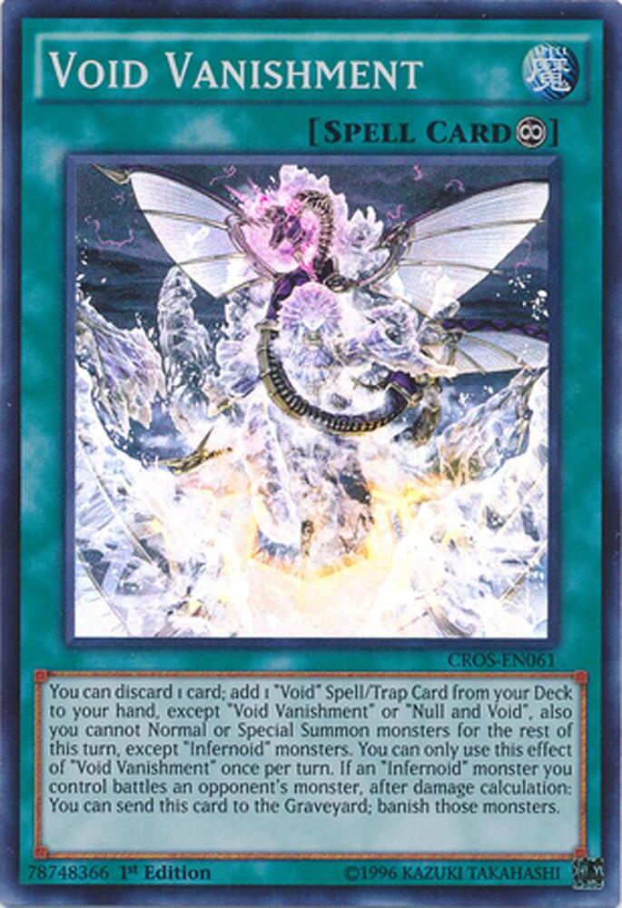 Void Vanishment CROS-EN061 card from Crossed Souls