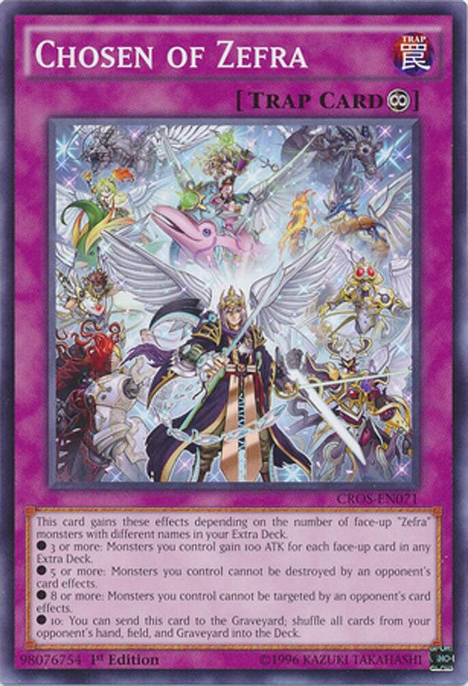 Chosen of Zefra CROS-EN071 card from Crossed Souls