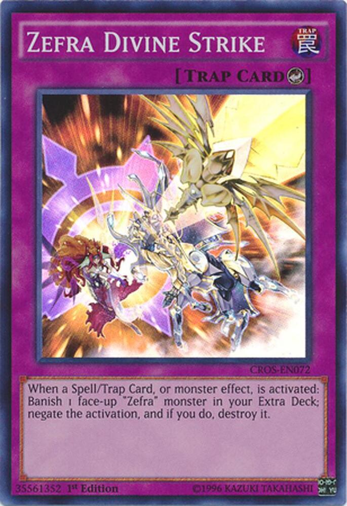 Zefra Divine Strike CROS-EN072 card from Crossed Souls