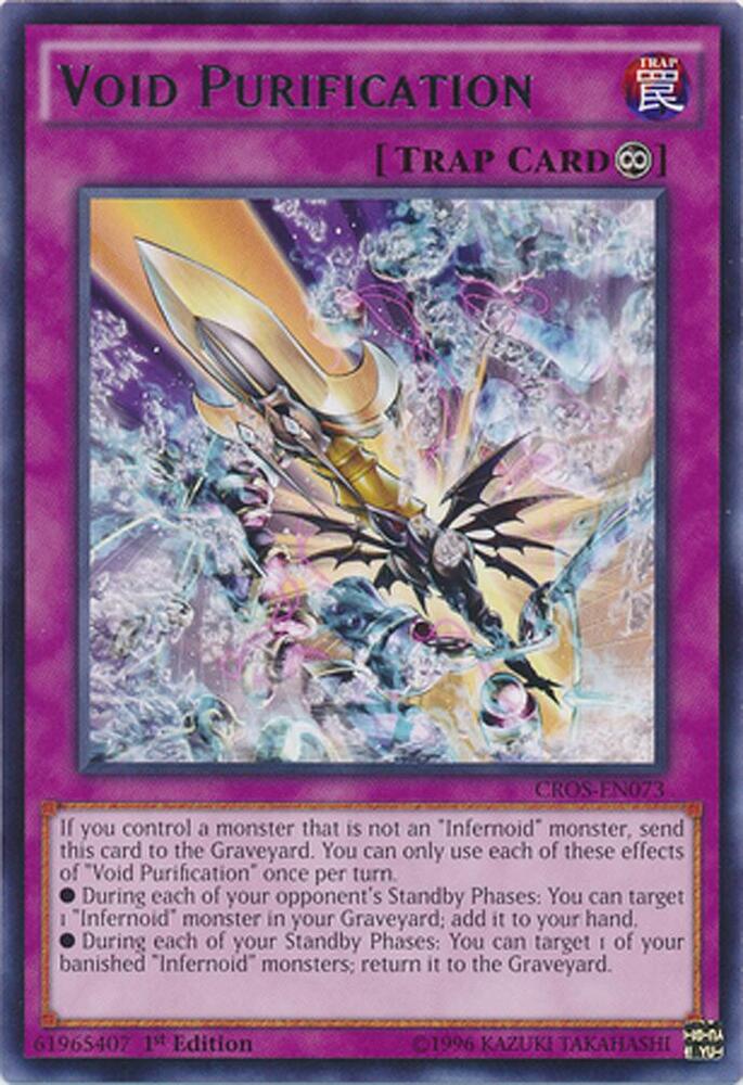 Void Purification CROS-EN073 card from Crossed Souls