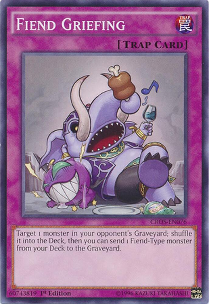 Fiend Griefing CROS-EN076 card from Crossed Souls