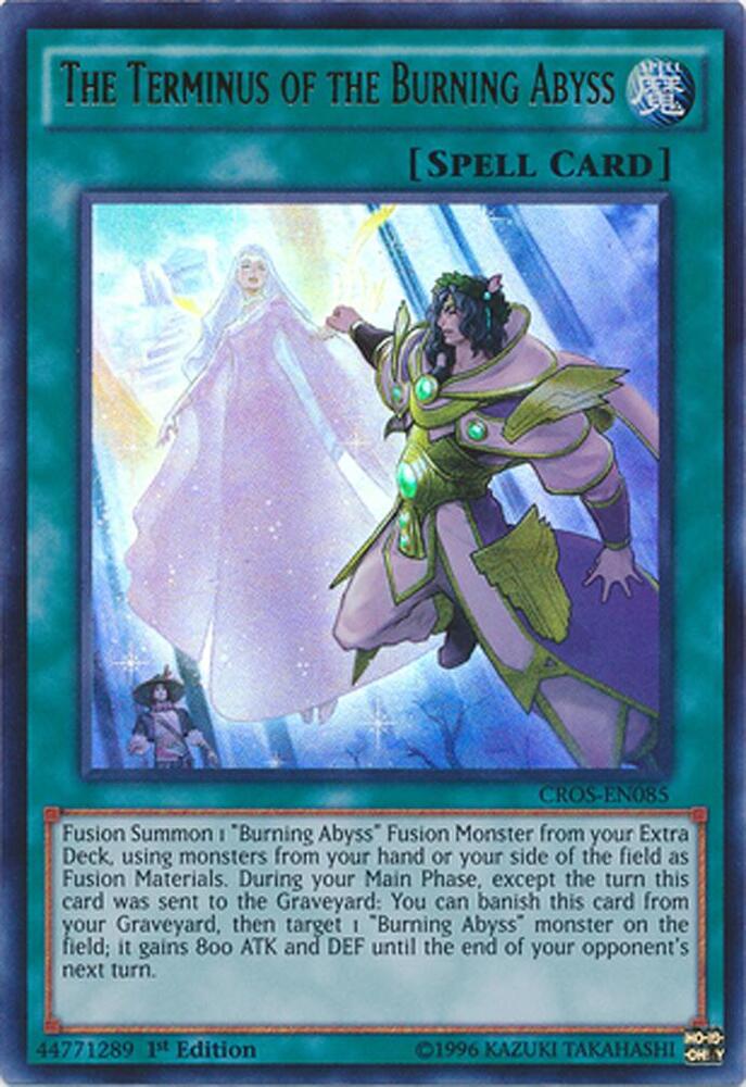 The Terminus of the Burning Abyss CROS-EN085 card from Crossed Souls