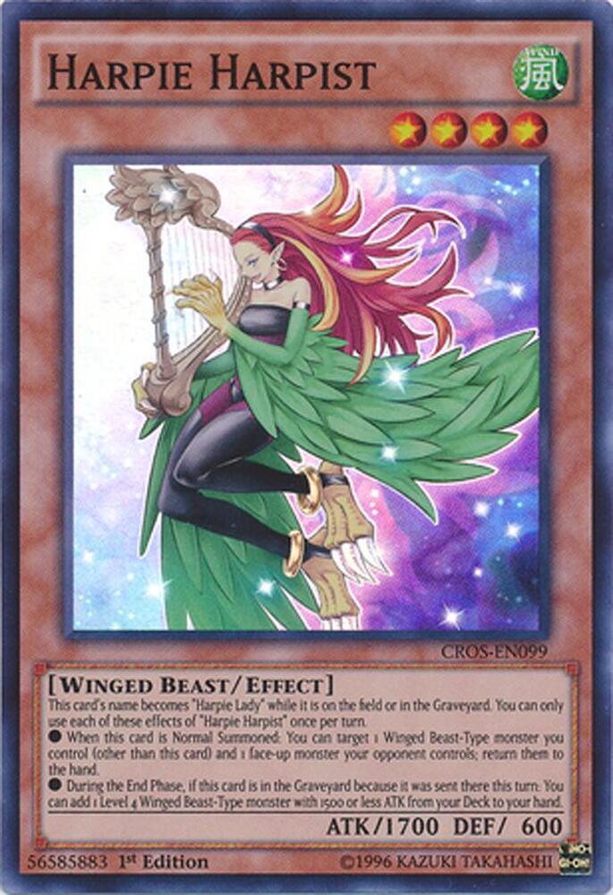Harpie Harpist CROS-EN099 card from Crossed Souls