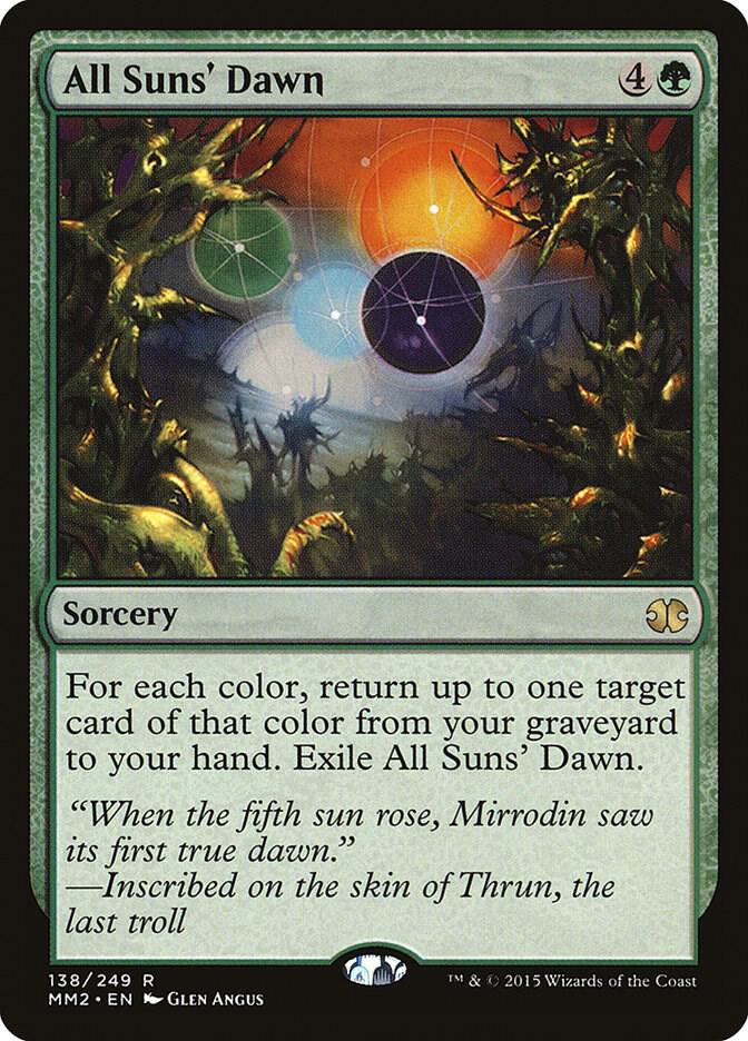 All Suns' Dawn 138 card from Modern Masters 2015