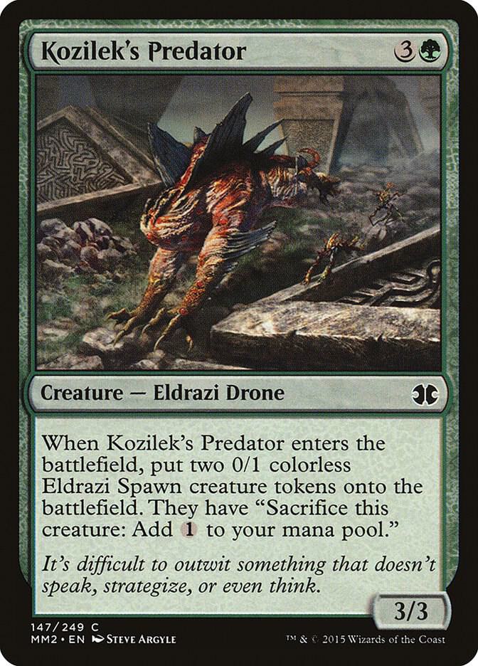 Kozilek's Predator 147 card from Modern Masters 2015