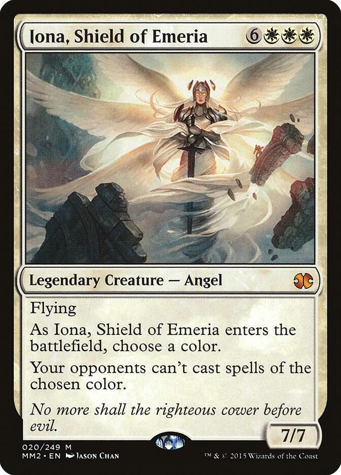 Iona, Shield of Emeria 20 card from Modern Masters 2015