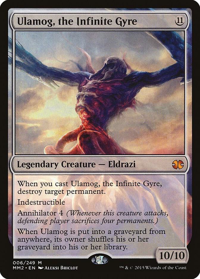 Ulamog, the Infinite Gyre 6 card from Modern Masters 2015