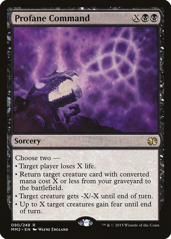 Profane Command 90 card from Modern Masters 2015