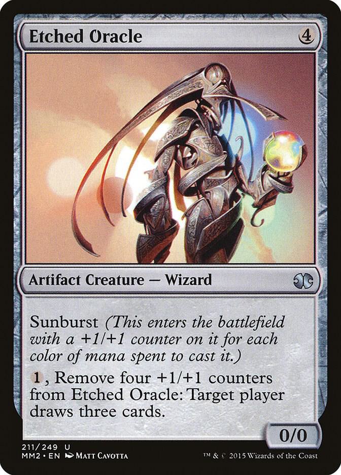 Etched Oracle 211 card from Modern Masters 2015