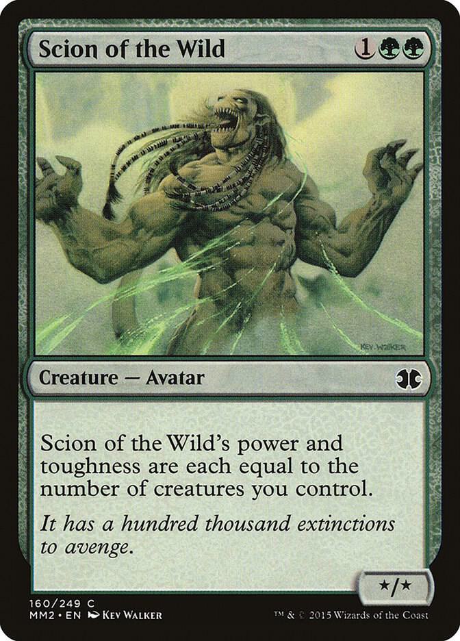 Scion of the Wild 160 card from Modern Masters 2015