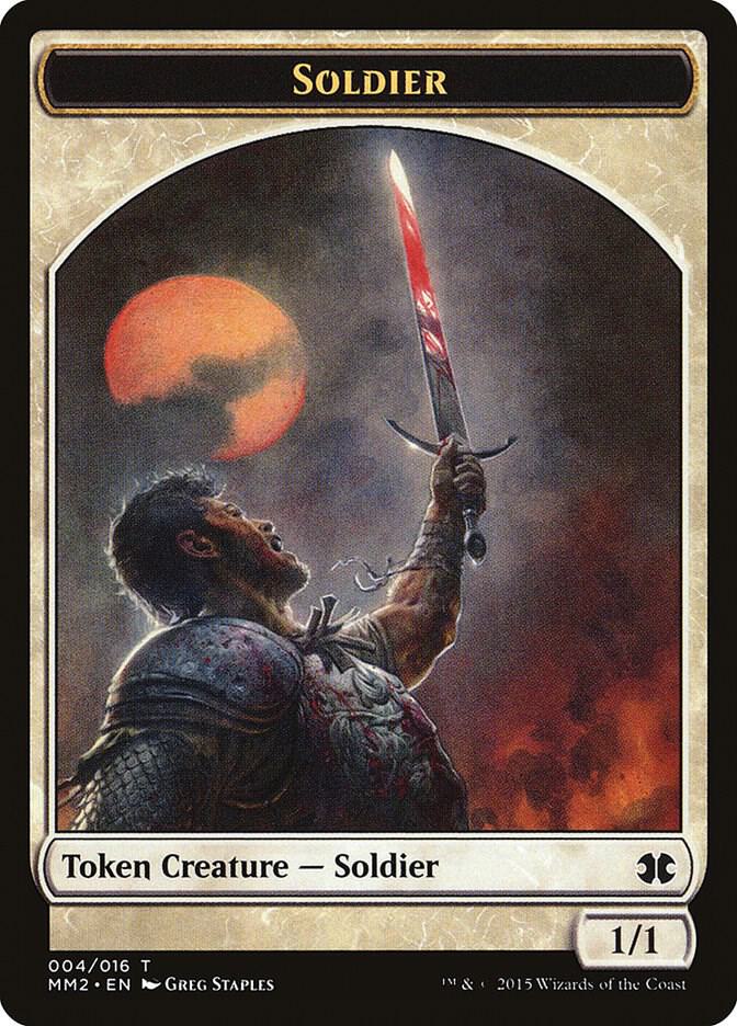 Soldier Token 4 card from Modern Masters 2015