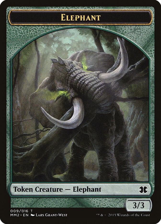 Elephant Token 9 card from Modern Masters 2015