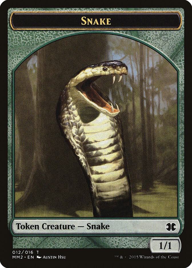 Snake Token 12 card from Modern Masters 2015