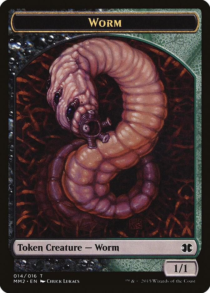 Worm Token 14 card from Modern Masters 2015