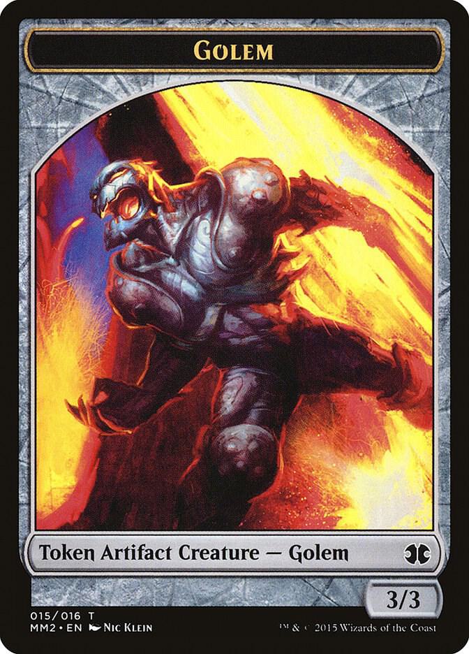 Golem Token 15 card from Modern Masters 2015