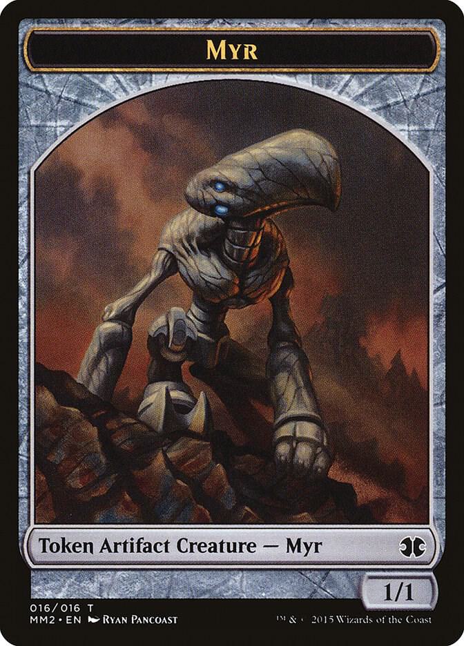 Myr Token 16 card from Modern Masters 2015
