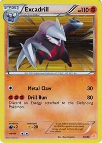 Excadrill (#30 Holo) 30/30 card from BW Trainer Kit: Excadrill & Zoroark