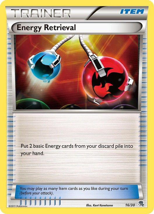 Energy Retrieval 16/30 card from BW Trainer Kit: Excadrill & Zoroark