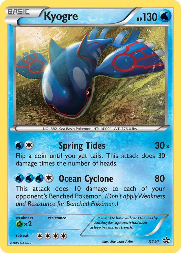 Kyogre XY51 card from XY Promos