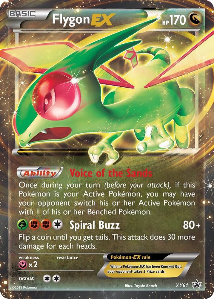Flygon EX XY61 card from XY Promos