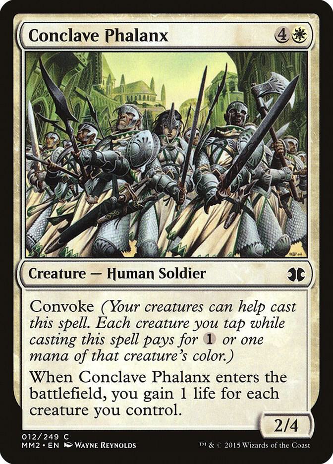 Conclave Phalanx 12 card from Modern Masters 2015