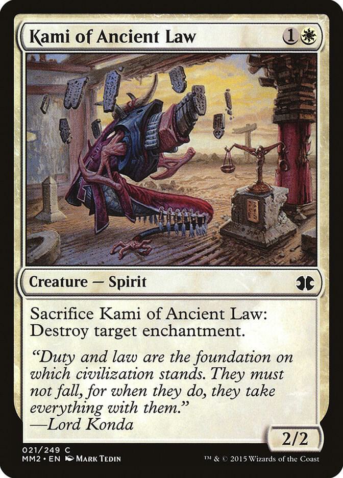 Kami of Ancient Law 21 card from Modern Masters 2015