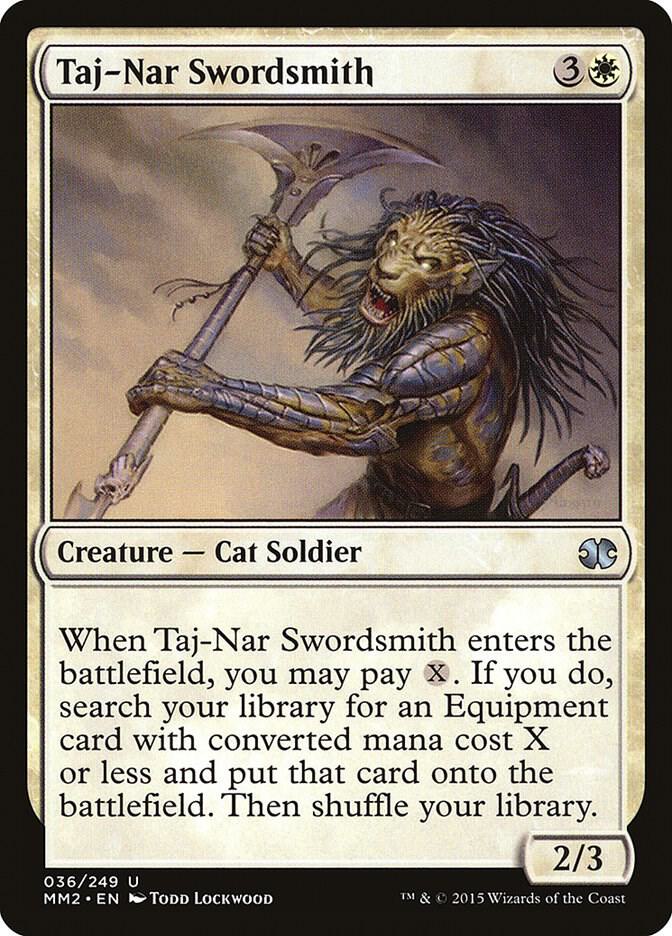 Taj-Nar Swordsmith 36 card from Modern Masters 2015