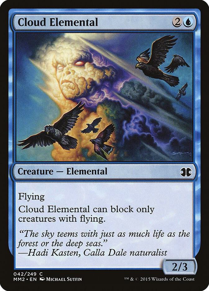 Cloud Elemental 42 card from Modern Masters 2015
