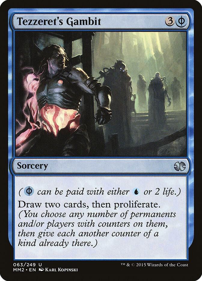 Tezzeret's Gambit 63 card from Modern Masters 2015