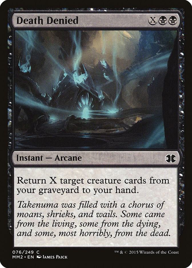 Death Denied 76 card from Modern Masters 2015