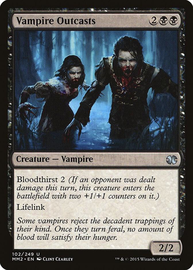 Vampire Outcasts 102 card from Modern Masters 2015