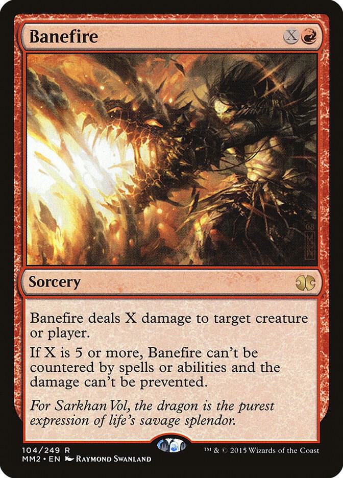 Banefire 104 card from Modern Masters 2015