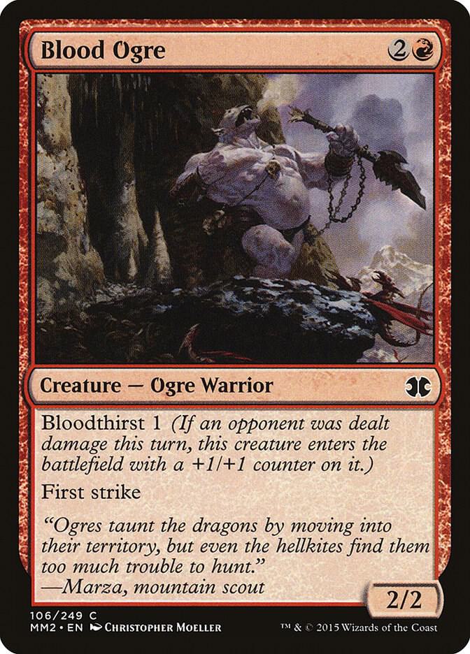 Blood Ogre 106 card from Modern Masters 2015