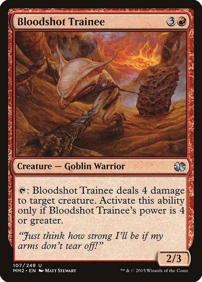 Bloodshot Trainee 107 card from Modern Masters 2015