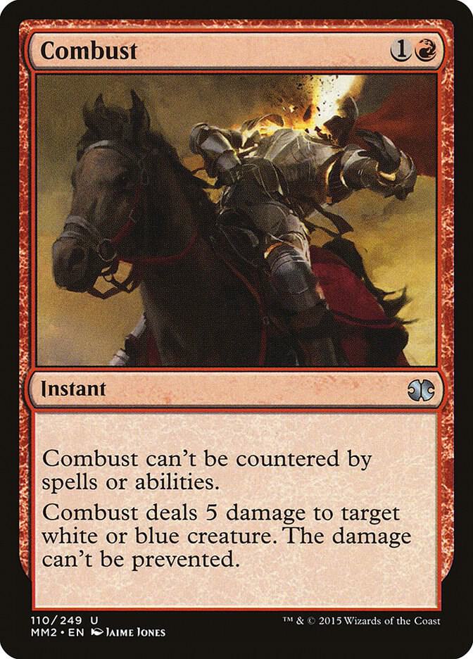 Combust 110 card from Modern Masters 2015