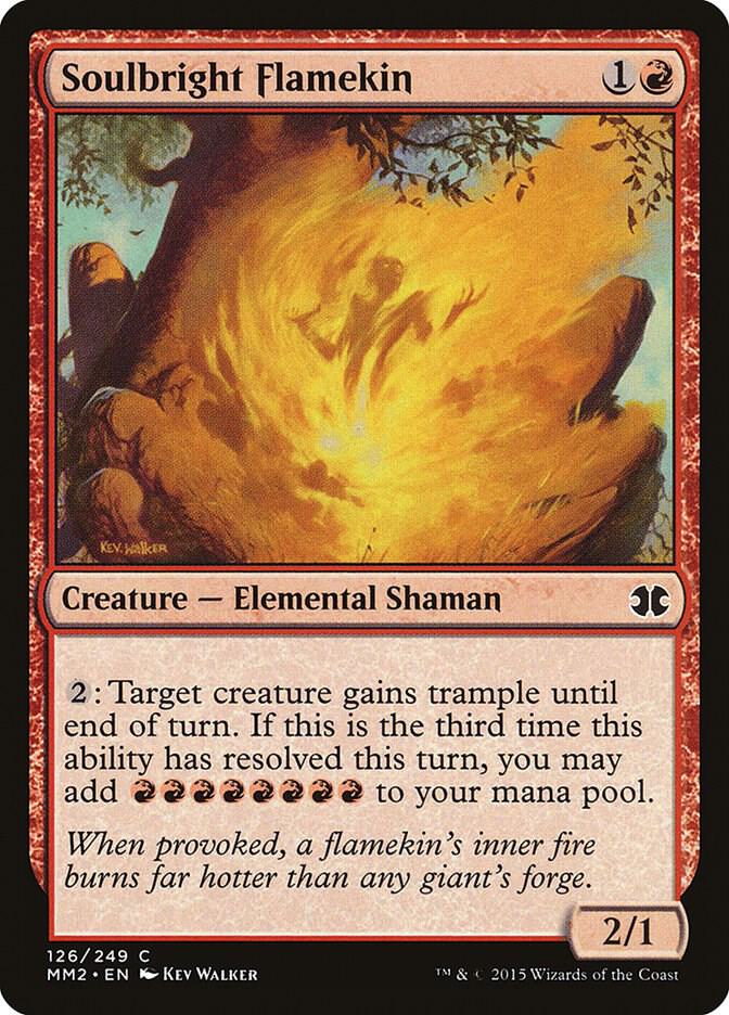 Soulbright Flamekin 126 card from Modern Masters 2015