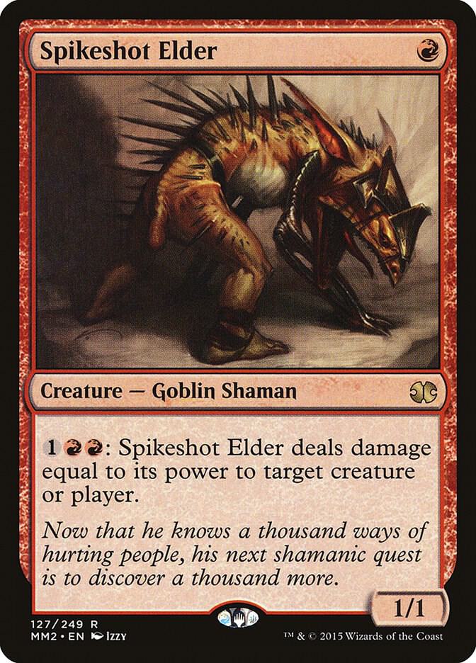 Spikeshot Elder 127 card from Modern Masters 2015