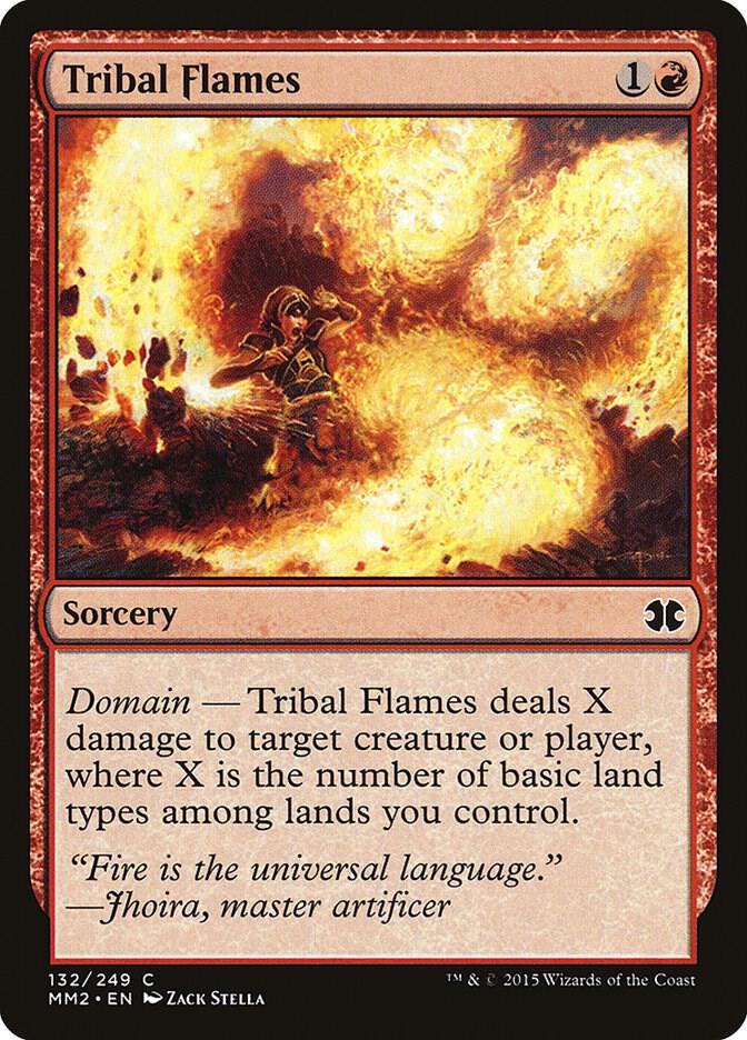 Tribal Flames 132 card from Modern Masters 2015