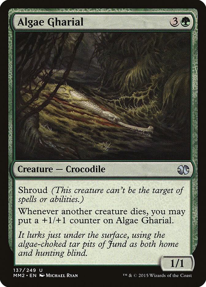 Algae Gharial 137 card from Modern Masters 2015